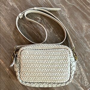 Brand New Madewell Leather Woven Crossbody Bag